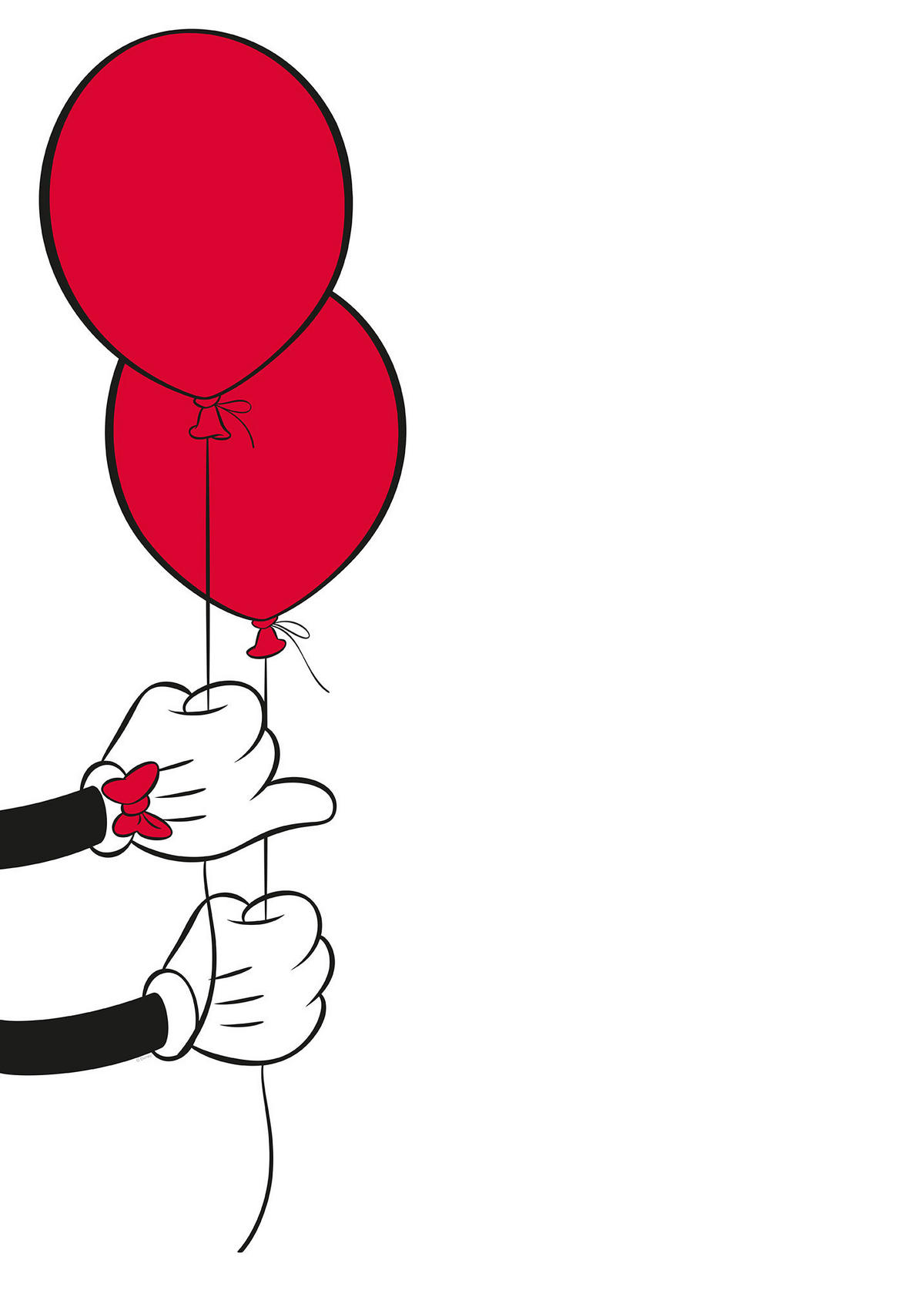 Komar Poster Mickey Mouse Balloon Disney B/L: ca. 50x70 cm Mickey Mouse Balloon - (50,00/70,00cm) - Komar