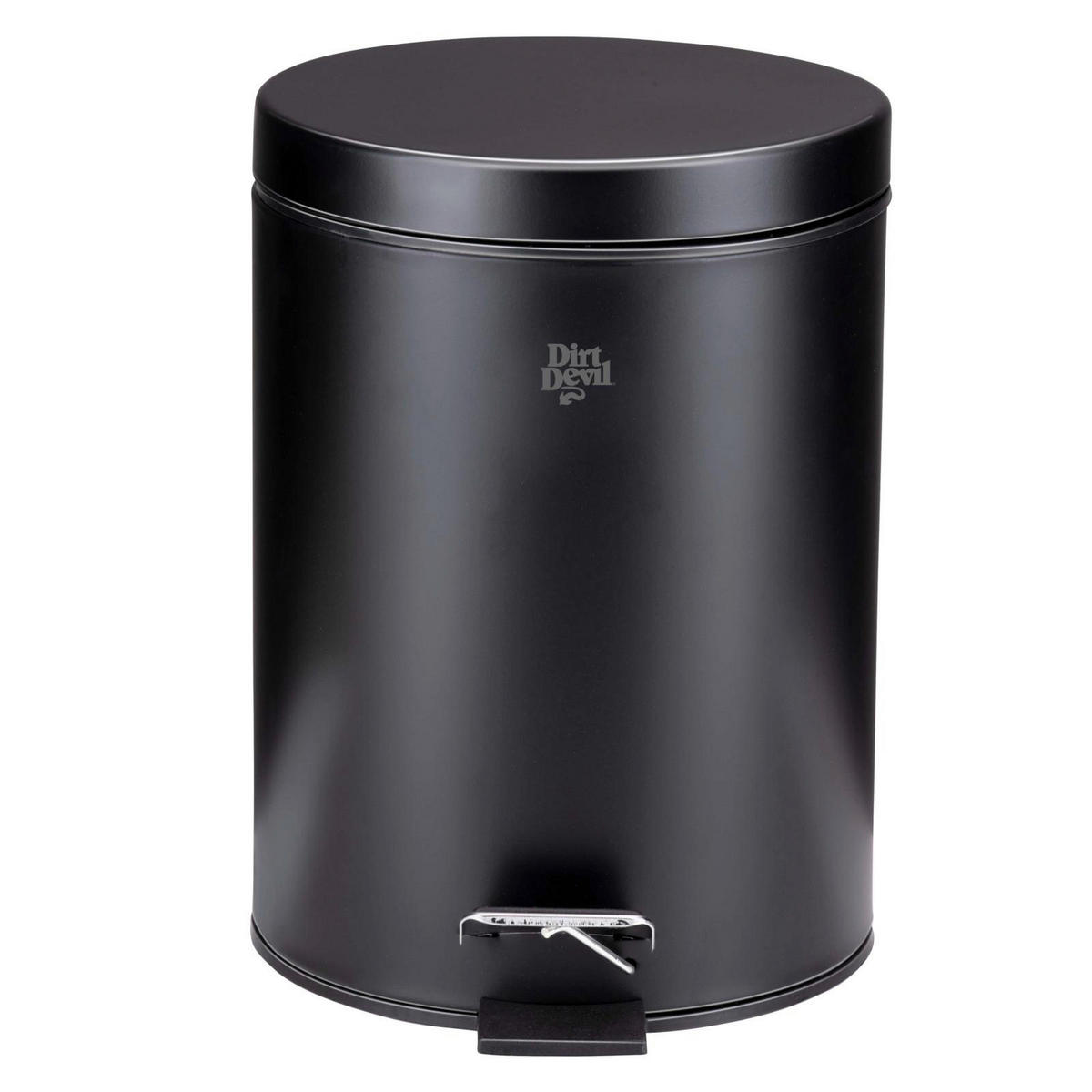 Dirt Devil Treteimer schwarz Edelstahl H/D: ca. 28x20,5 cm Treteimer - schwarz (20,50/28,00cm) - Dirt Devil