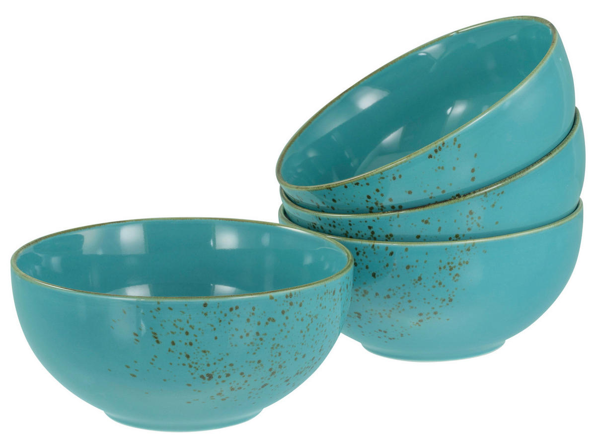 CreaTable Schüssel-Set Nature Collection Water blau Steinzeug Nature Collection Water - blau - CreaTable