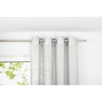 Ösenvorhang 2er Pack Breeze grau B/L: ca. 135x245 cm Breeze - grau (135,00/245,00cm)