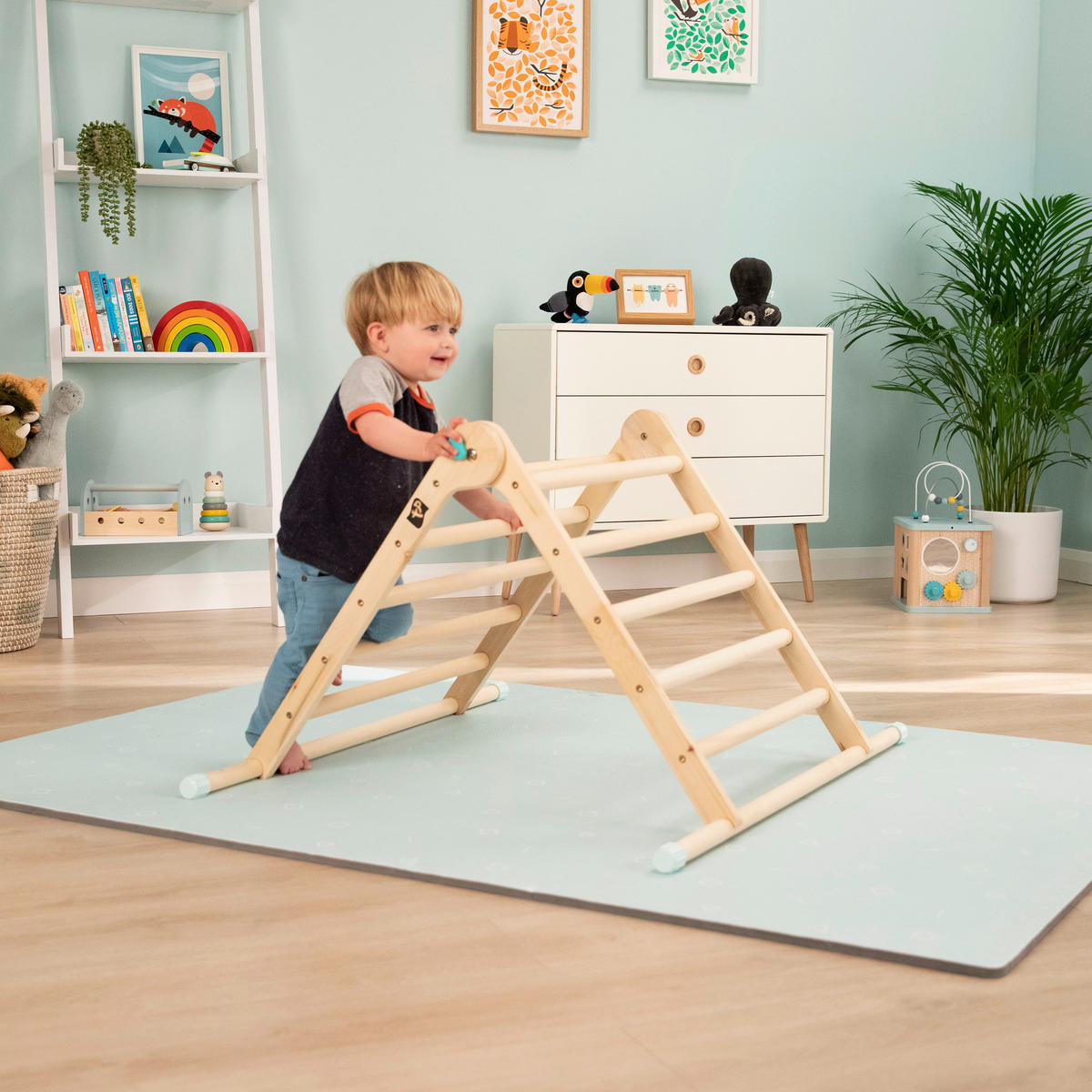 TP Toys Kletterdreieck Active Tots Triangle natur H/T: ca. 58x71 cm Active Tots Triangle - natur (71,00cm) - TP Toys