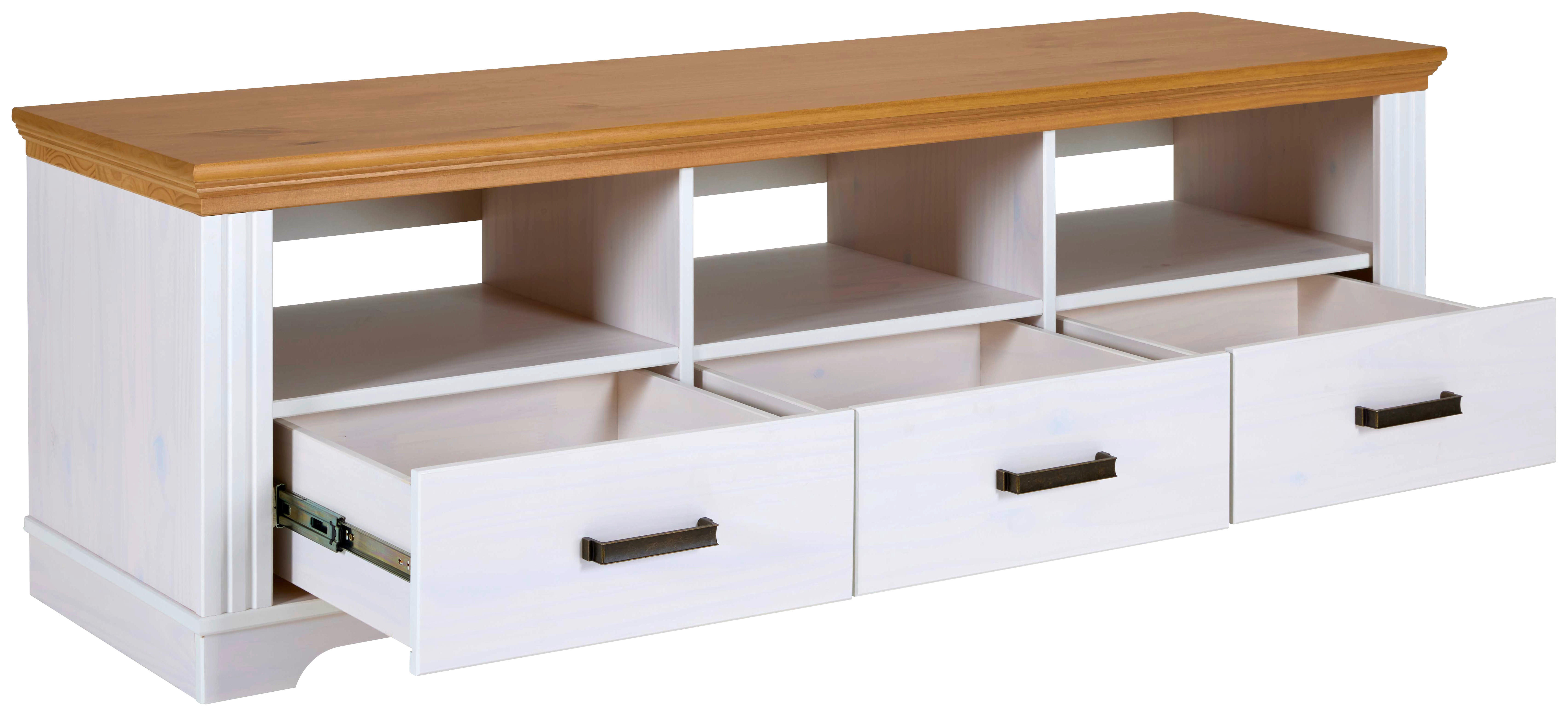 TV-Lowboard Maluno weiß lackiert B/H/L: ca. 48,3x53,2x166,4 cm Maluno - weiß (166,40/48,30/53,20cm) - Inter Link