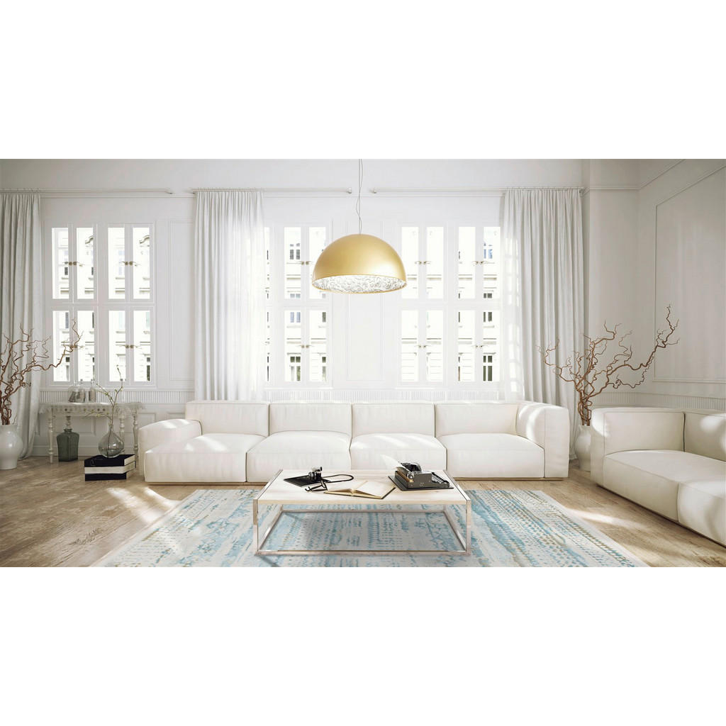Thumbnail - Arte Espina Kurzflorteppich Queen 200 hellblau B/L: ca. 80x150 cm
