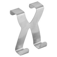 Fackelmann Türhaken silber Edelstahl B/H/L: ca. 7,9x2x17 cm Türhaken - silber (17,00/7,90/2,00cm) - Fackelmann