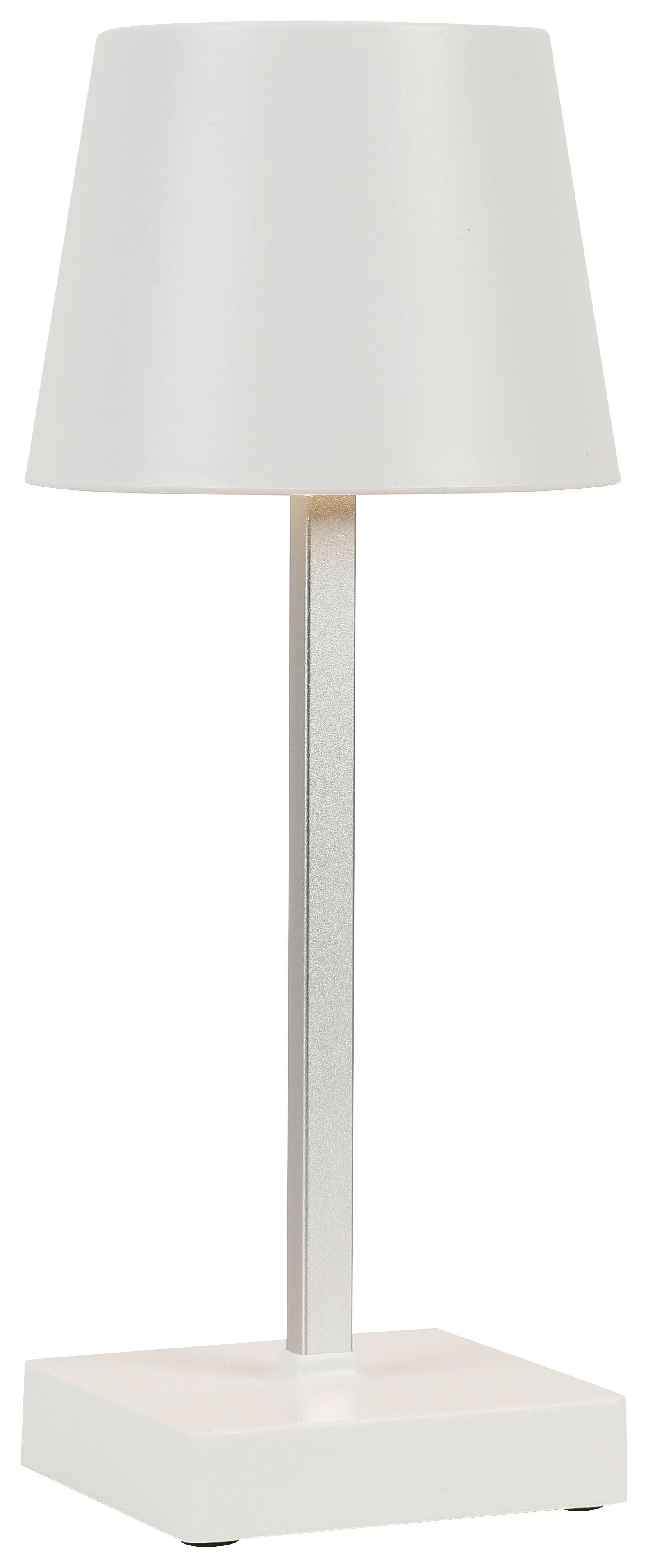 LED-Tischleuchte C31745PO weiß Kunststoff Metall B/H/T: ca. 11x26x11 cm 1 Brennstellen Batterie-Tischleuchte_Benny - weiß (11,00/26,00/11,00cm)
