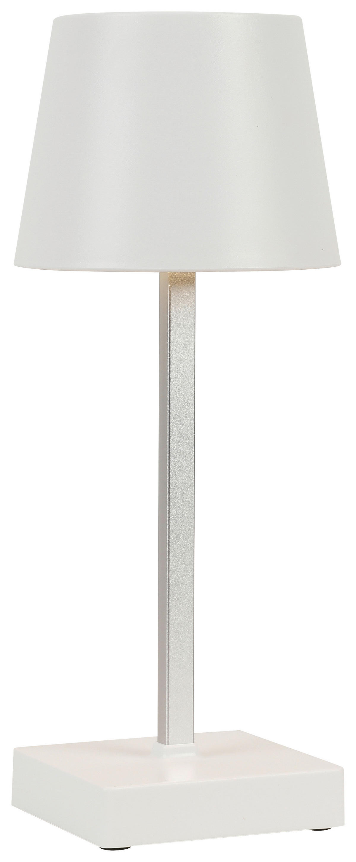 LED-Tischleuchte C31745PO weiß Kunststoff Metall B/H/T: ca. 11x26x11 cm 1 Brennstellen Batterie-Tischleuchte_Benny - weiß (11,00/26,00/11,00cm)