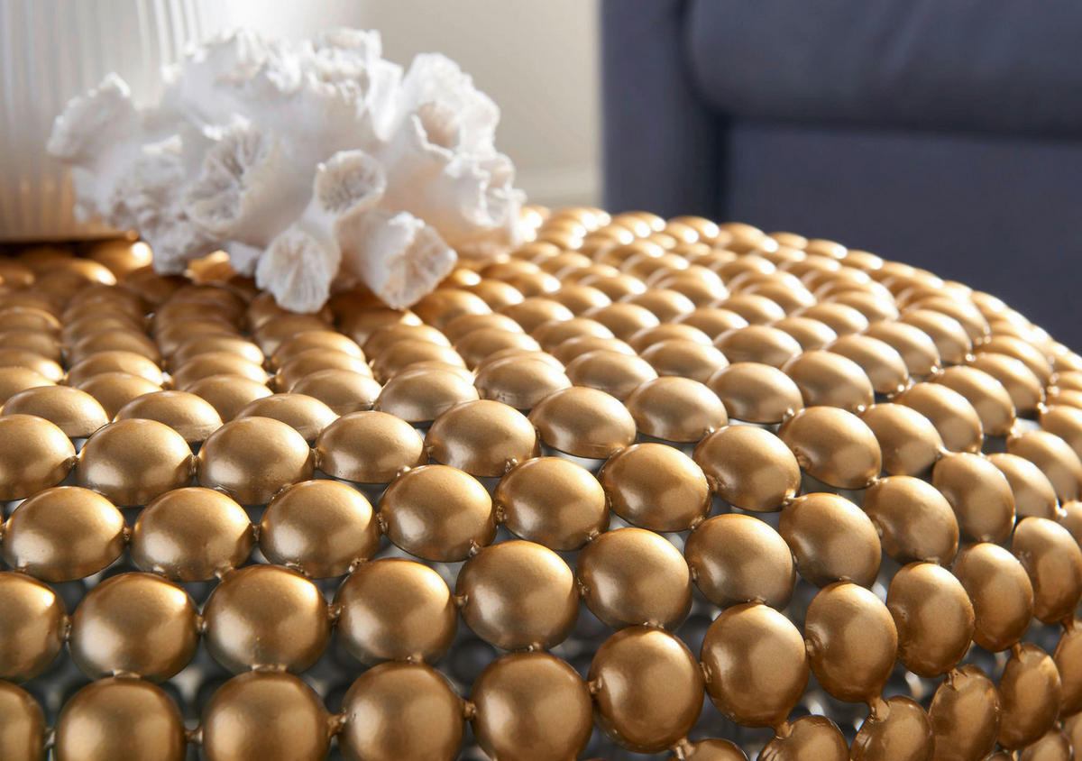 Couchtisch gold B/H/T: ca. 60x30x60 cm Couchtisch - gold (60,00/30,00/60,00cm) - Wohnling