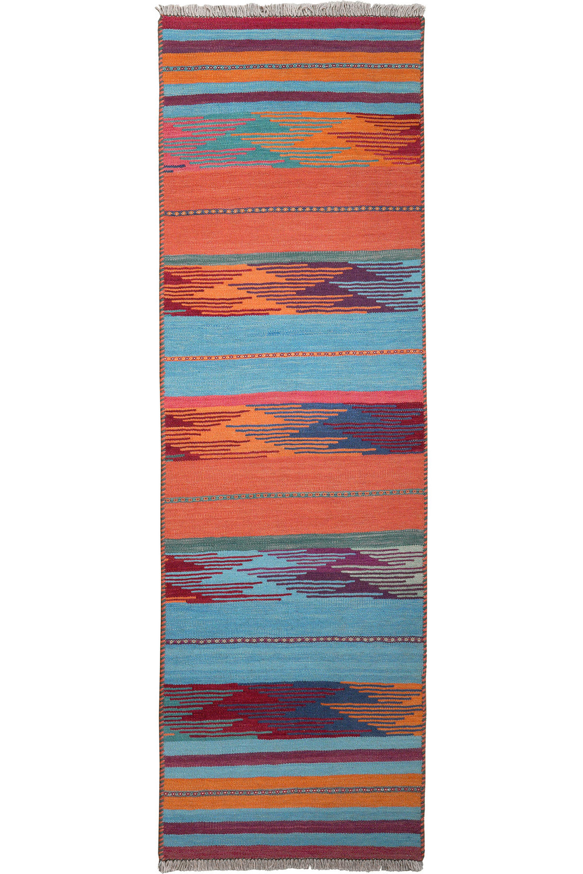 PersaTepp Teppich Kelim Gashgai multicolor B/L: ca. 63x207 cm Kelim Gashgai - multicolor (63,00/207,00cm) - PersaTepp