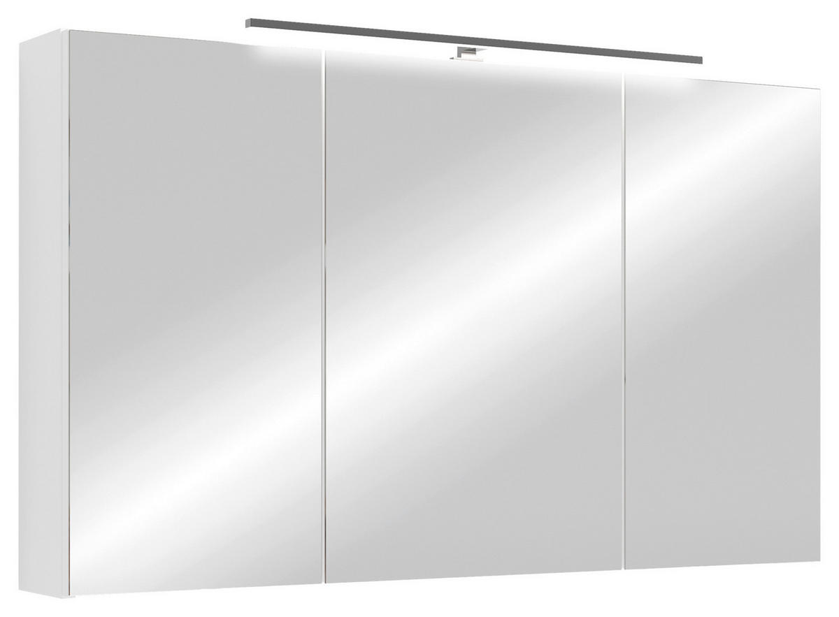 Spiegelschrank SPREE weiß B/H/T: ca. 100x60x20 cm SPREE - weiß (100,00/60,00/20,00cm) - byLIVING