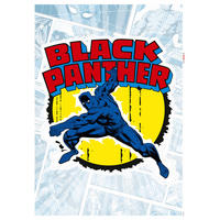 Komar Wandtattoo Black Panther Comic Classic  Black Panther Comic Classic B/L: ca. 50x70 cm Black Panther Comic Classic - (50,00/70,00cm) - Komar