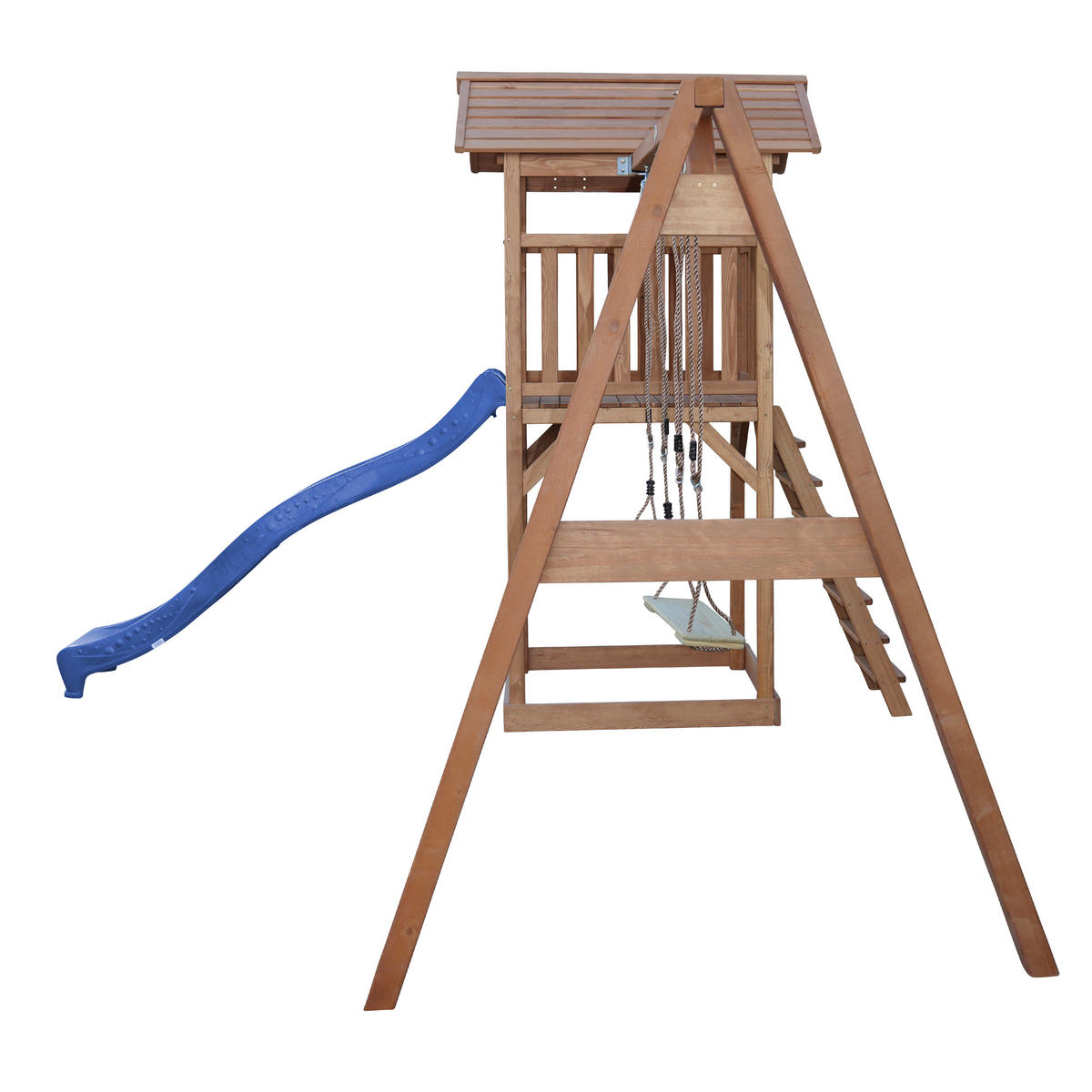 AXI Spielturm Beach Tower braun B/H/L: ca. 357x242x349 cm Beach Tower - braun/blau (349,00/357,00/242,00cm) - AXI