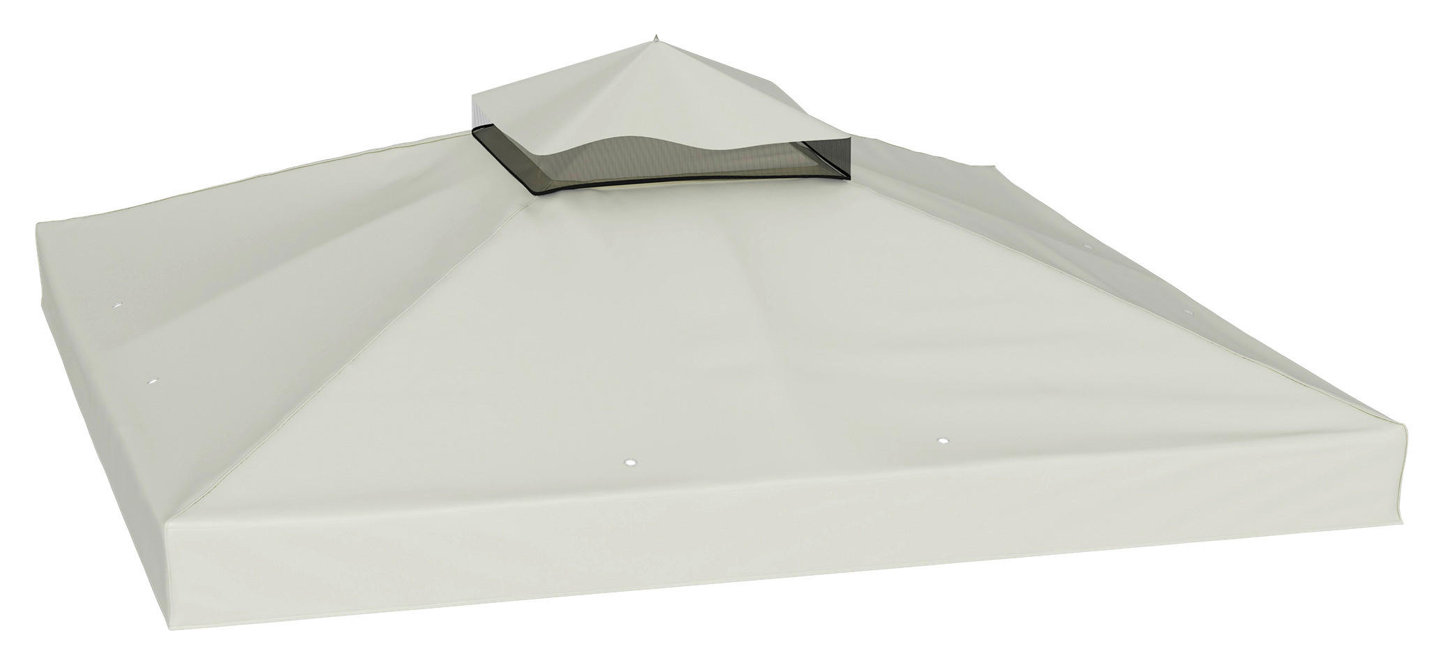 Outsunny Pavillondach hellgrau Polyester B/H/L: ca. 300x1x300 cm Pavillon Ersatzdach - hellgrau (300,00/300,00/1,00cm) - Outsunny