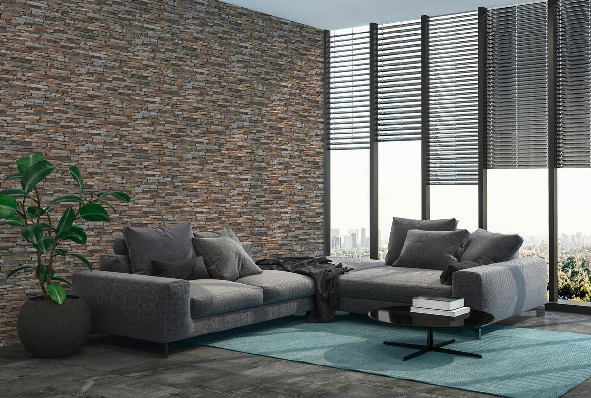 A.S.Creation Vliestapete beige blau B/H/D: ca. 53x1005x9 cm Vliestapete - beige/blau (9,00/1005,00cm) - A.S.Creation