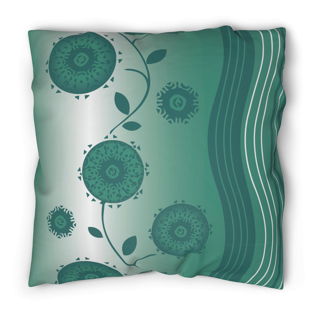 Microfaser Bettwäsche Fleece Bettwäsche_Fleece Blumen - grün (135,00/200,00cm)