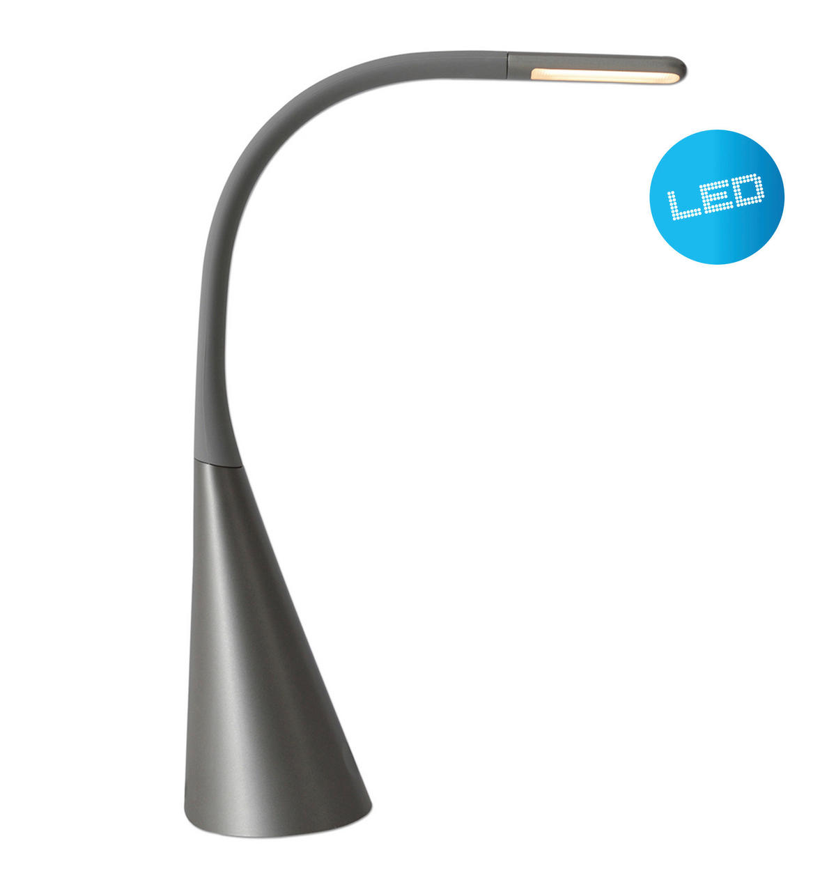 Näve Leuchten Tischleuchte 3127516 grau Metall Kunststoff B/H/T: ca. 11x65x11 cm null 1 Brennstellen Alf - grau (11,00/65,00/11,00cm) - Näve Leuchten