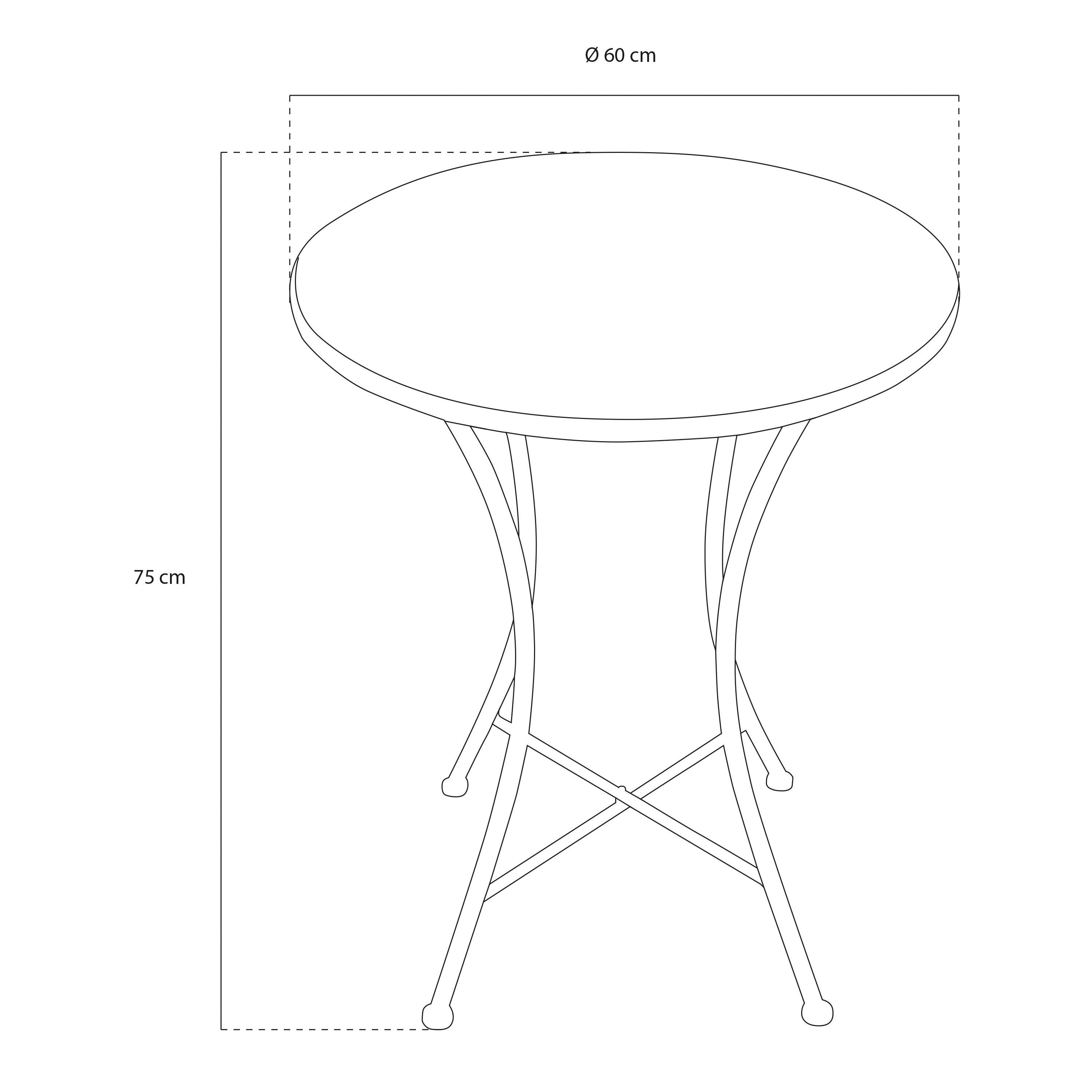 AXI Outdoor Living Bistroset Amélie Mosaik blau Metall B/H/L: ca. 60x92x60 cm Amélie Mosaik - blau/gelb (60,00/60,00/92,00cm) - AXI Outdoor Living