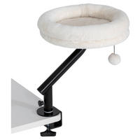 PawHut Katzen-Schreibtischbett cremeweiß Stahl B/H/L: ca. 35x48x35 cm Katzen-Schreibtischbett - cremeweiß (35,00/35,00/48,00cm) - PawHut