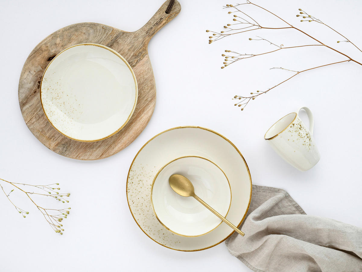 CreaTable Mehrzweckschalen Nature Collection creme Steinzeug Nature Collection - creme - CreaTable