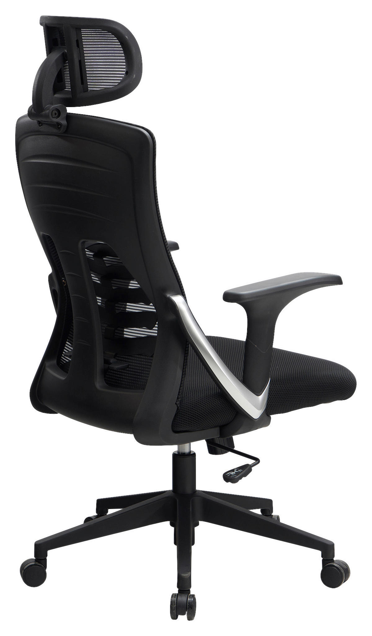 Drehstuhl schwarz Bürostuhl - schwarz (65,00/123,00/65,00cm) - Amstyle