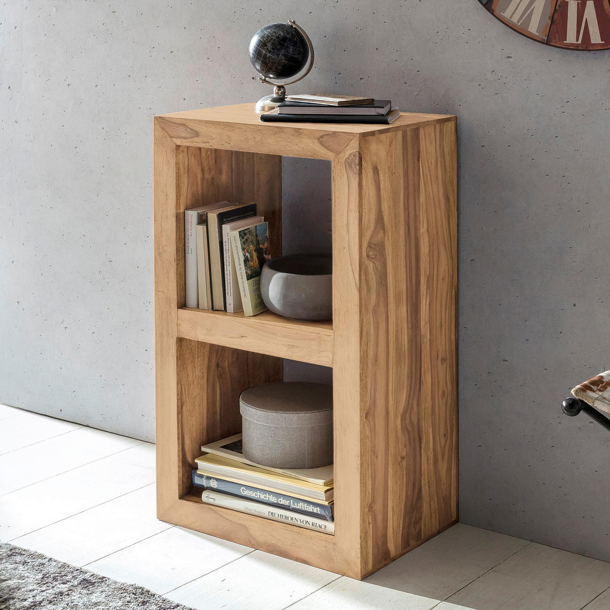 Standregal natur B/H/T: ca. 50x88x35 cm Standregal - natur (50,00/88,00/35,00cm) - Wohnling