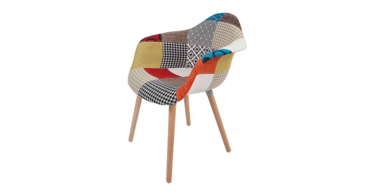Stuhl Dave 100 2er multicolor Microfaser B/H/T: ca. 62x80x61 cm 