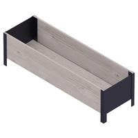 UPYARD Hochbeet MODERN grau Holz B/H/L: ca. 36x32x118 cm MODERN - grau (118,00/36,00/32,00cm) - UPYARD