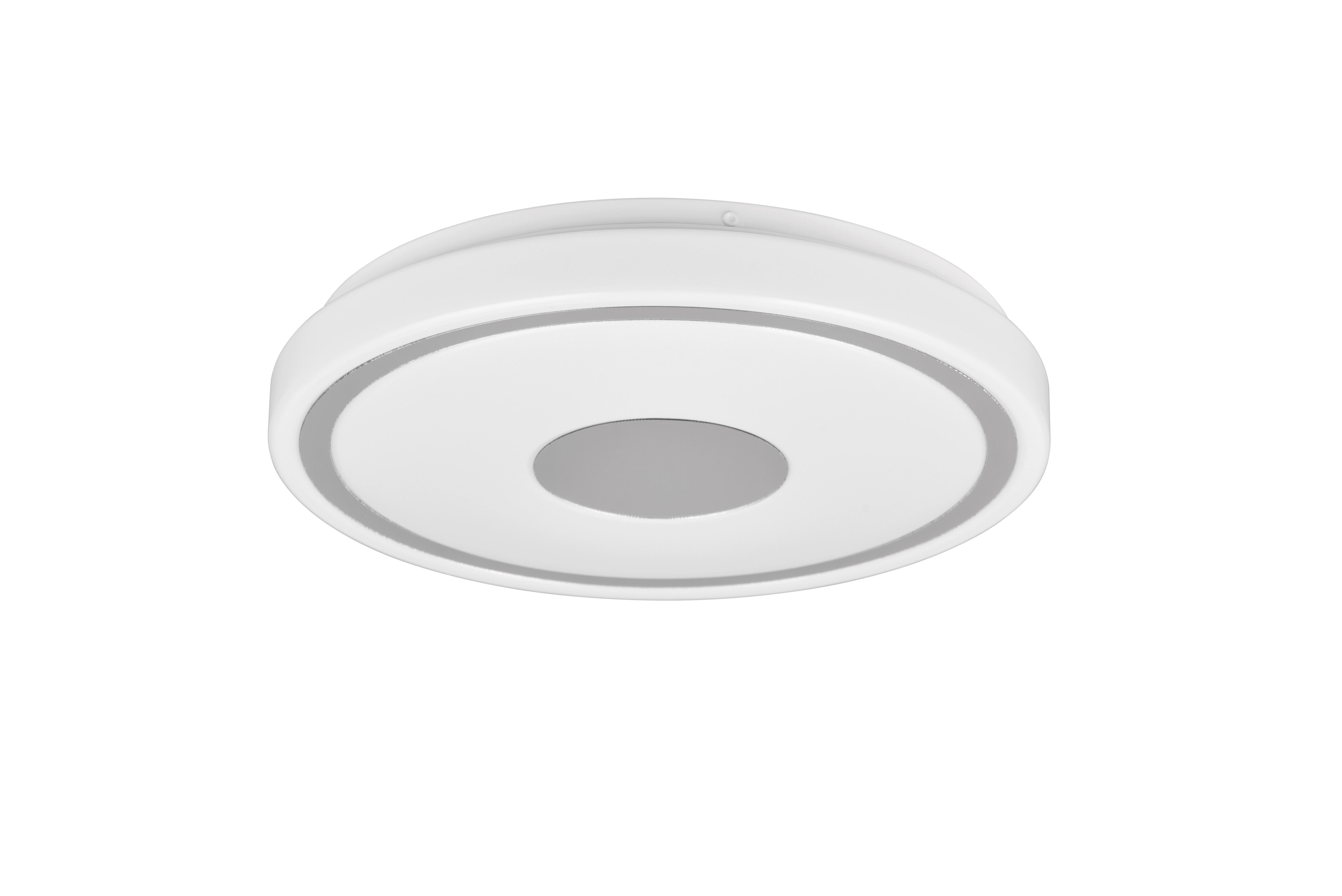Deckenleuchte P64361106 weiß Chrom Kunststoff H/D: ca. 5x33 cm 1 Brennstellen LED-Deckenleuchte_Bunda - weiß/Chrom (33,00/5,00cm)