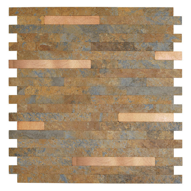 Wandfliesen bronze B/L: ca. 29,2x29,7 cm Wandfliese_d-c-fix_selbstklebend - braun/bronze (29,20/29,70cm)