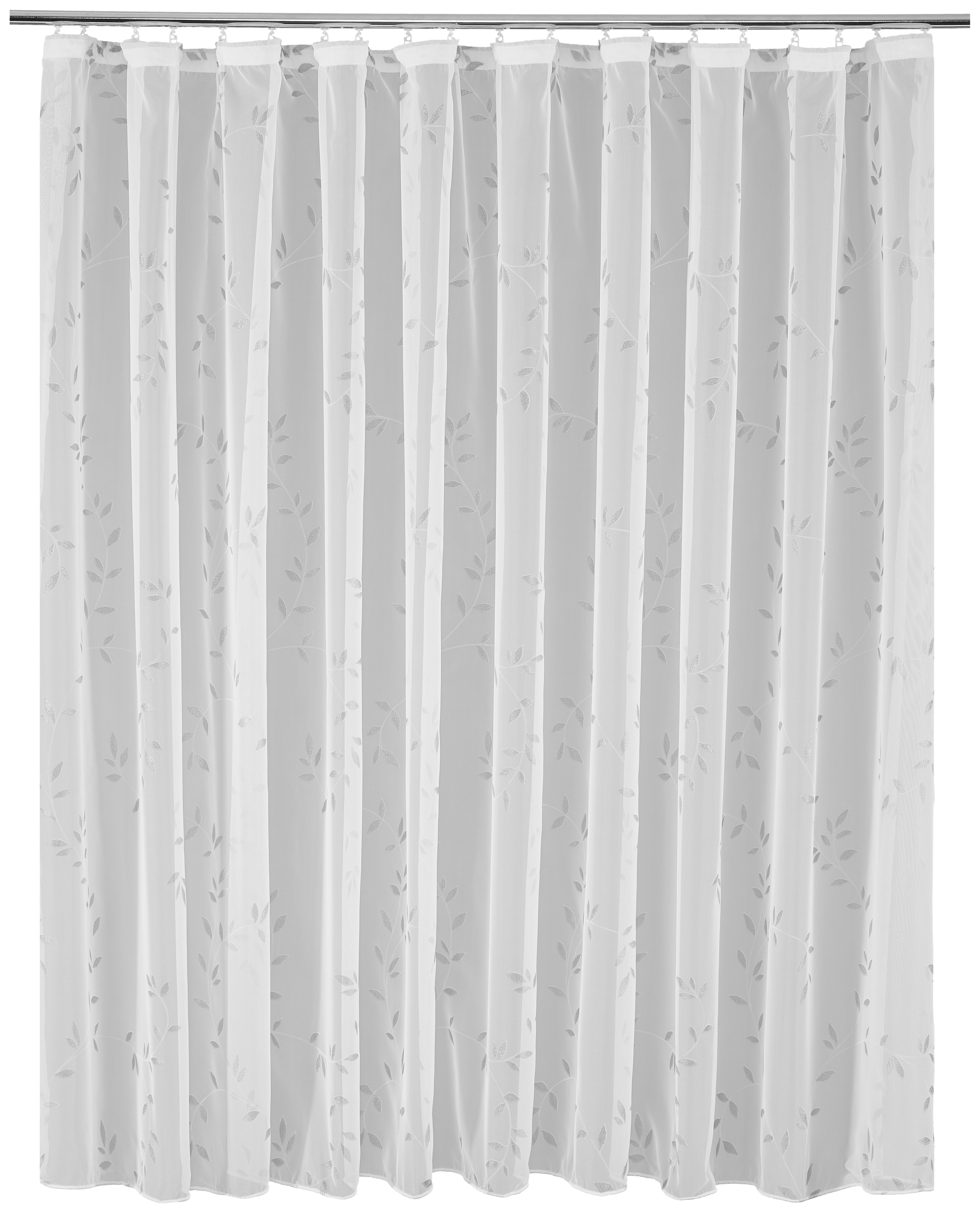 Fertigstore Laura weiß B/L: ca. 145x300 cm Laura - weiß/grau (145,00/300,00cm) - POCOline