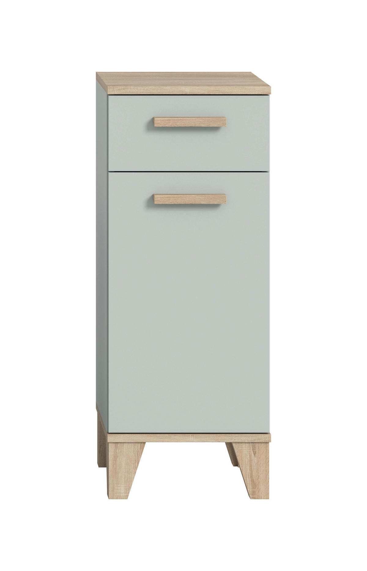 Badkommode STAR hellgrün Eiche hell Nachbildung B/H/T: ca. 34x87x31 cm STAR - hellgrün (34,00/87,00/31,00cm) - xonox.home