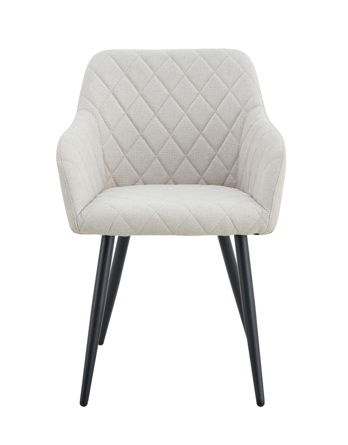 Stuhl LEA, 2er Set creme schwarz Webstoff B/H/T: ca. 56x83x60 cm LEA, 2er Set - creme/schwarz (56,00/83,00/60,00cm) - xonox.home