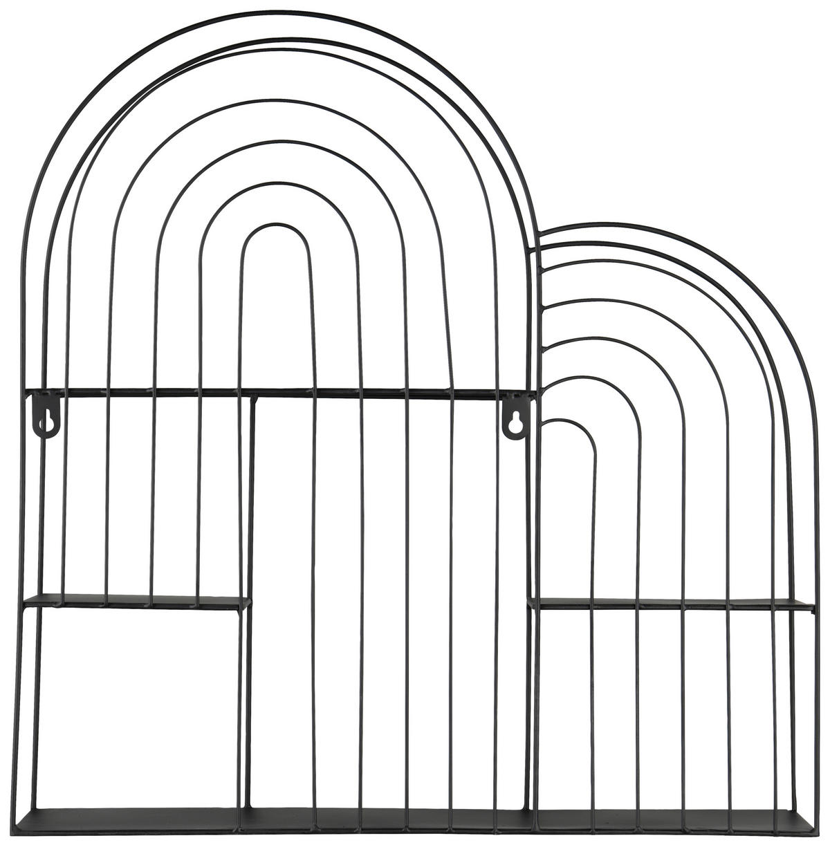 Wandregal Ivy schwarz B/H/T: ca. 55x54x11 cm Ivy - schwarz (55,00/54,00/11,00cm)