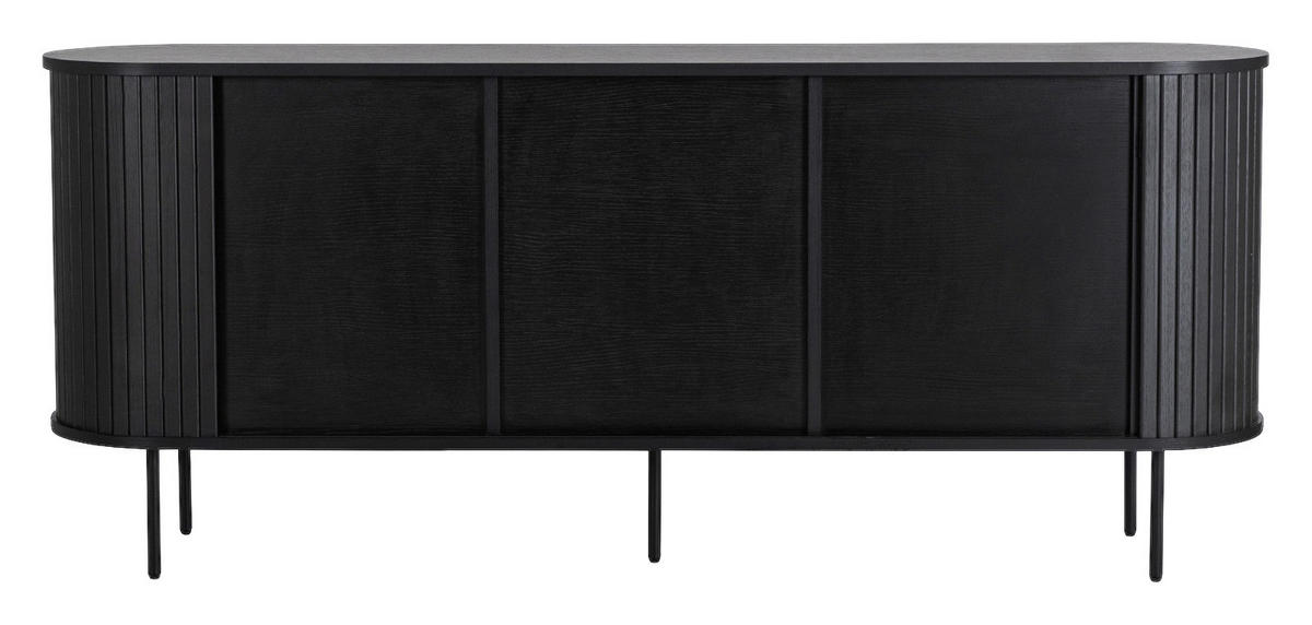 Kommode SELVA schwarz B/H/T: ca. 180x76x40 cm SELVA - schwarz (180,00/76,00/40,00cm) - WIPMEB