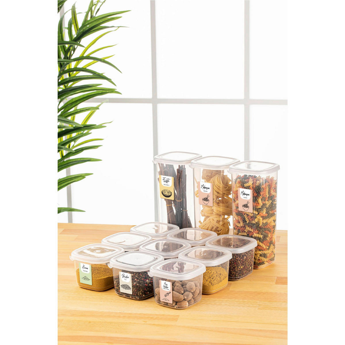 HermiaConcept Vorratsdosenset 12tlg. weiß 12tlg. - weiß - HermiaConcept