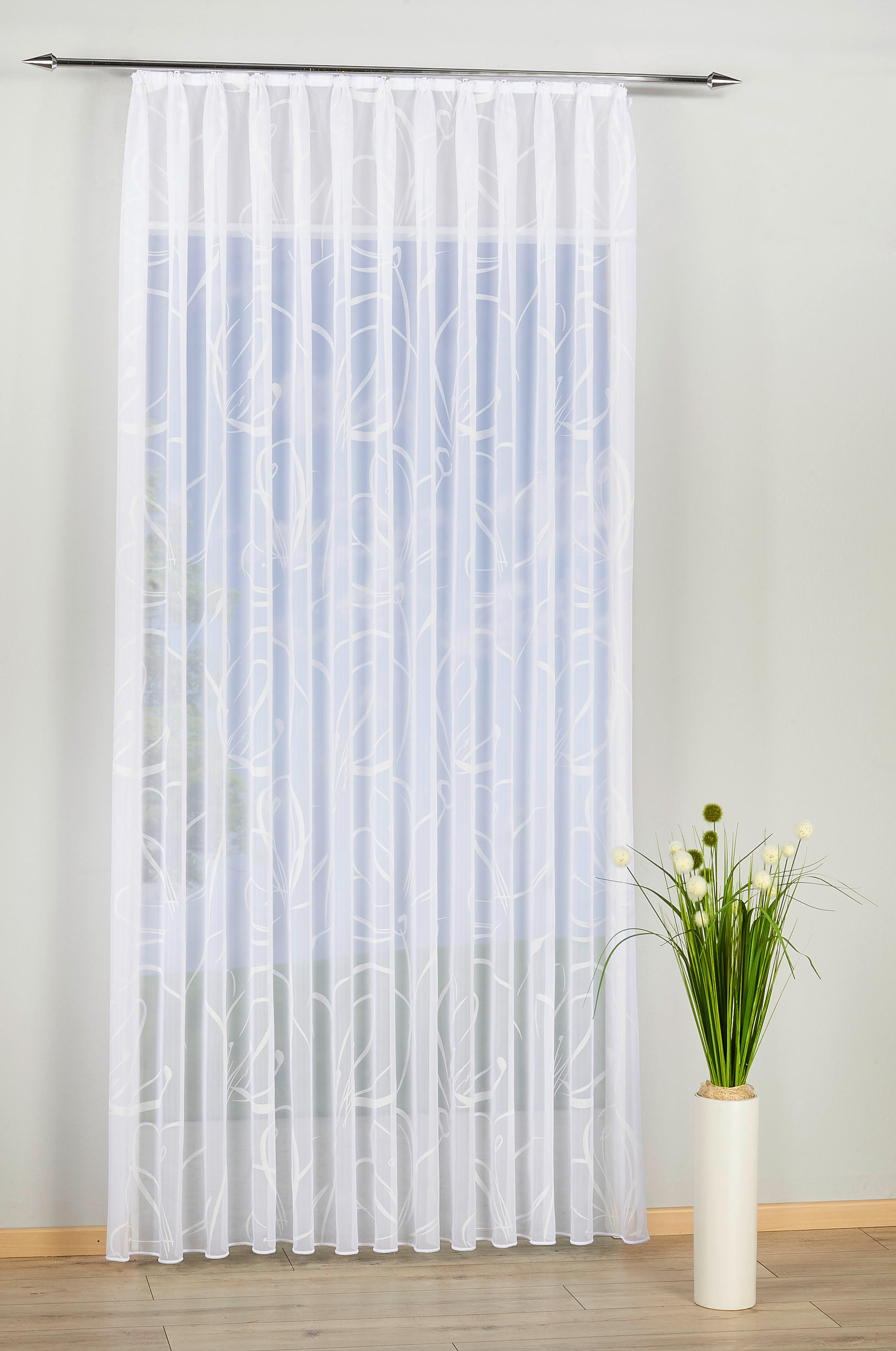 Fertigstore Florenz weiß B/L: ca. 300x145 cm Florenz - weiß (300,00/145,00cm) - POCOline