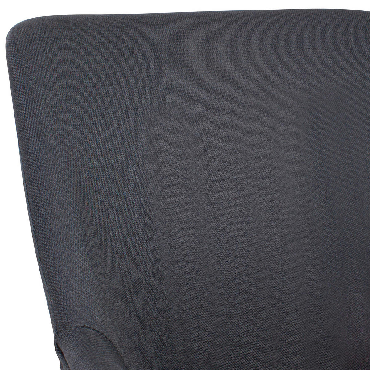 Stuhl anthrazit schwarz Stoff Echtholz B/H/T: ca. 54x85x58 cm Esszimmerstuhl - schwarz/anthrazit (54,00/85,00/58,00cm) - Wohnling