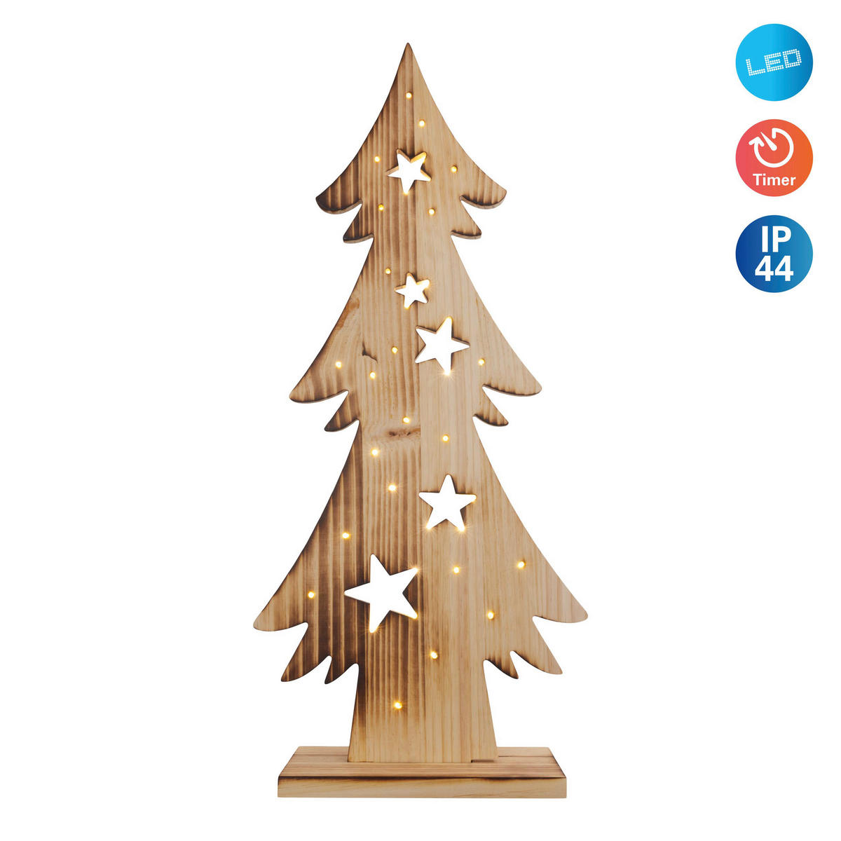 Näve Leuchten LED-Dekoleuchte Tannenbaum Tannenbaum - natur (14,50/80,00/34,50cm) - Näve Leuchten