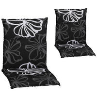 Beo Saumauflage für Niedriglehner schwarz Polyester-Mischgewebe B/H/L: ca. 50x6x101 cm 2er Set Saumauflage_für_Niedriglehner_2er - weiß/schwarz (101,00/50,00/6,00cm) - Beo