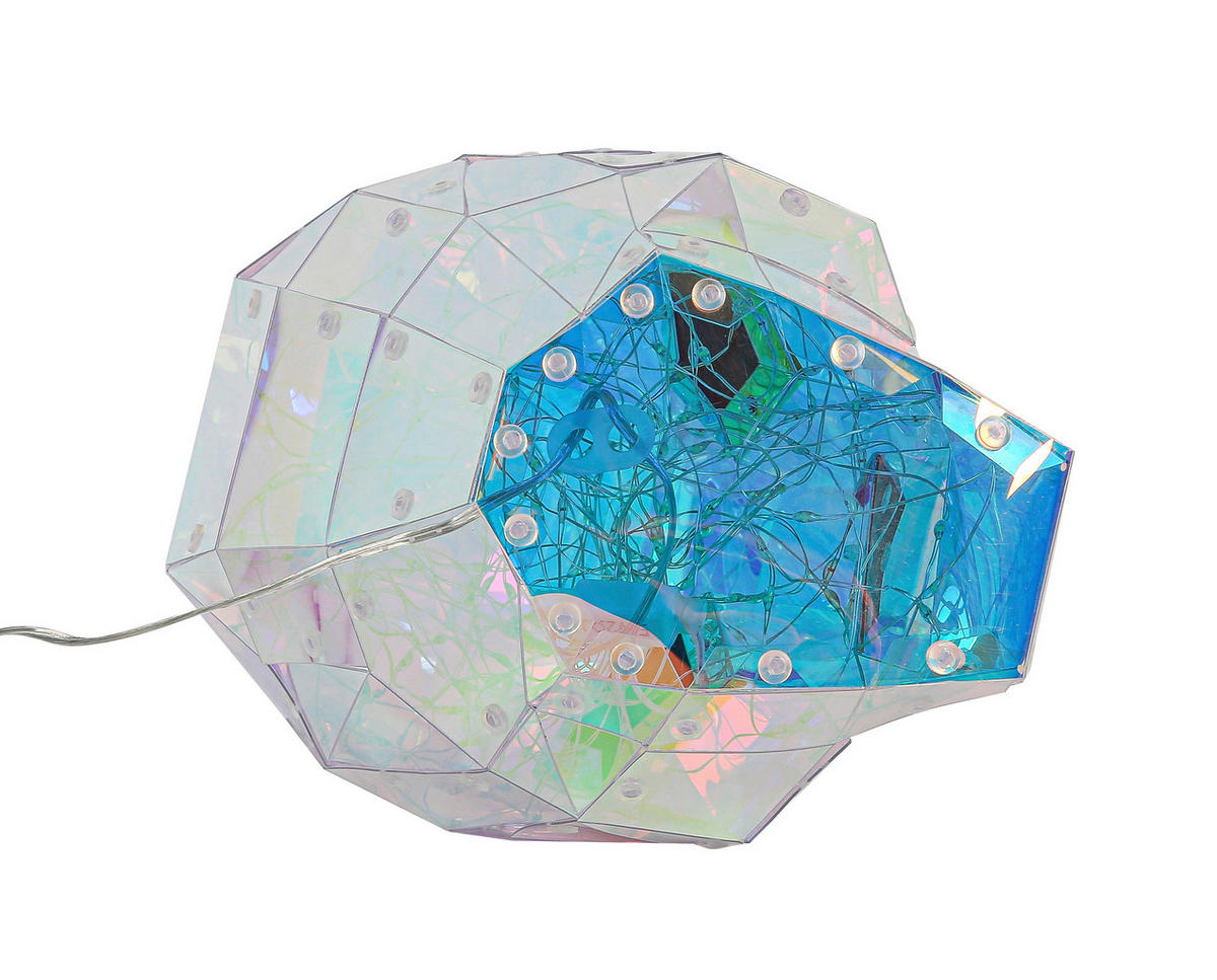 Nolo Tischleuchte transparent B/H/L: ca. 17x17x23 cm LED-Tischleuchte_Totenkopf - transparent (23,00/17,00/17,00cm) - Nolo