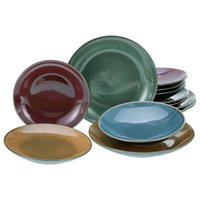 CreaTable Tafelservice Marrakesch multicolor Steinzeug 12 tlg. Marrakesch - multicolor - CreaTable