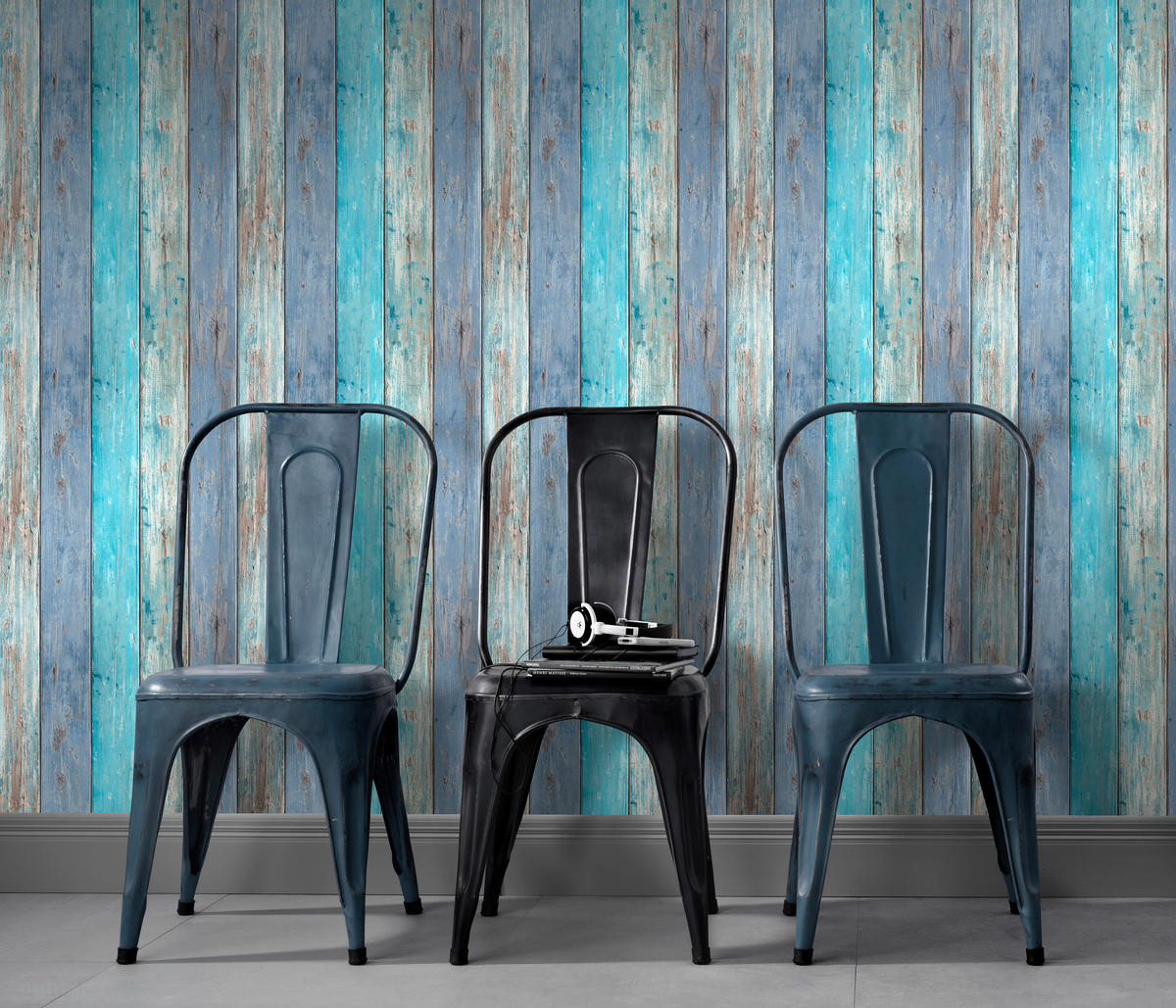 Vliestapete Holzoptik blau B/L: ca. 53x1005 cm Vliestapete_10200-08 - blau (53,00/1005,00cm)