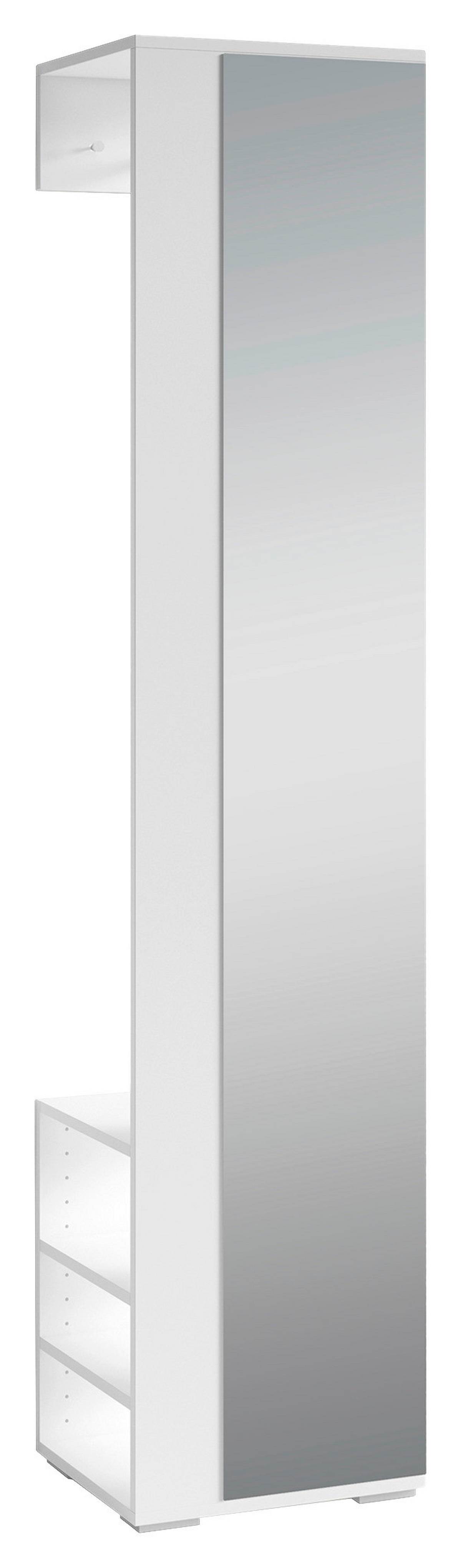 Hochschrank BEN weiß B/H/T: ca. 40x184x35 cm BEN - weiß (40,00/184,00/35,00cm) - byLIVING