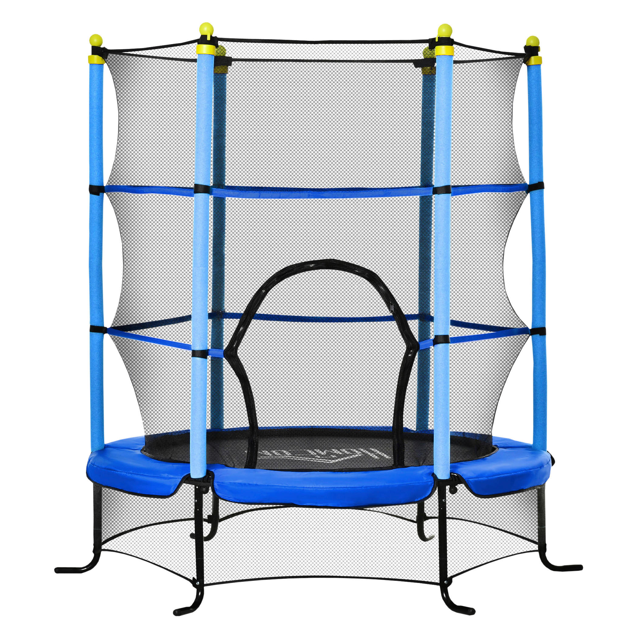 HOMCOM Trampolin blau B/H/L: ca. 163x163x156 cm