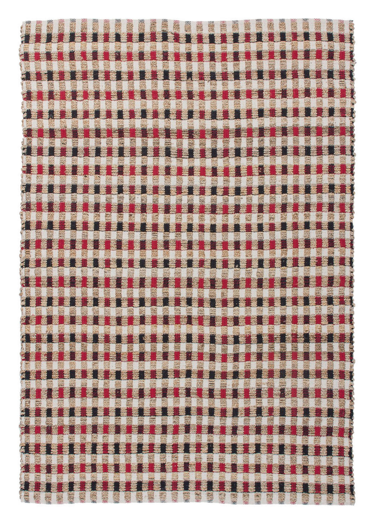 Kayoom Kurzflorteppich Chess 110 natur B/L: ca. 80x150 cm Chess 110 - natur/creme (80,00/150,00cm) - Kayoom