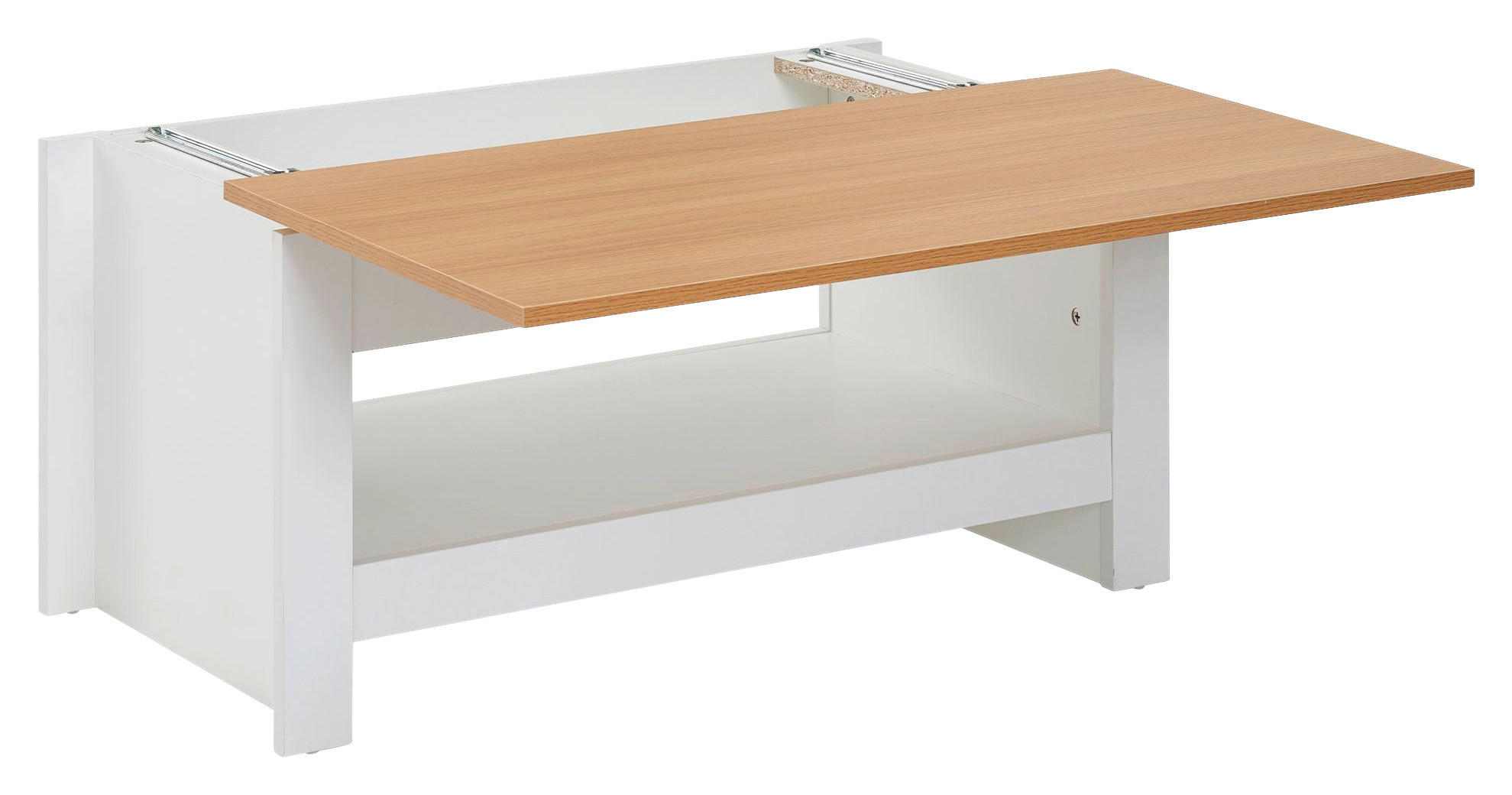 Couchtisch weiß B/H/T: ca. 47x45x85 cm Couchtisch - weiß (47,00/45,00/85,00cm) - Wohnling