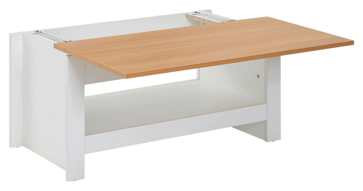 Couchtisch weiß B/H/T: ca. 47x45x85 cm Couchtisch - weiß (47,00/45,00/85,00cm) - Wohnling