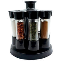 Fackelmann Gewürzkarussell schwarz Kunststoff Gewürzkarussell - schwarz - Fackelmann