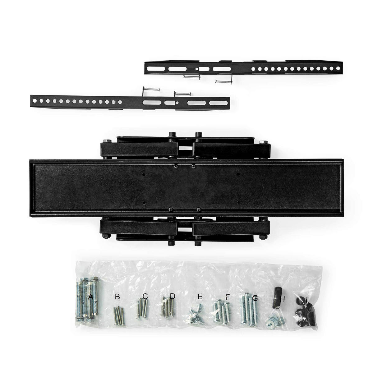 Nedis TV-Wandhalterung schwarz TV-Wandhalterung_Nedis - schwarz (43,00/64,20/37,50cm) - Nedis