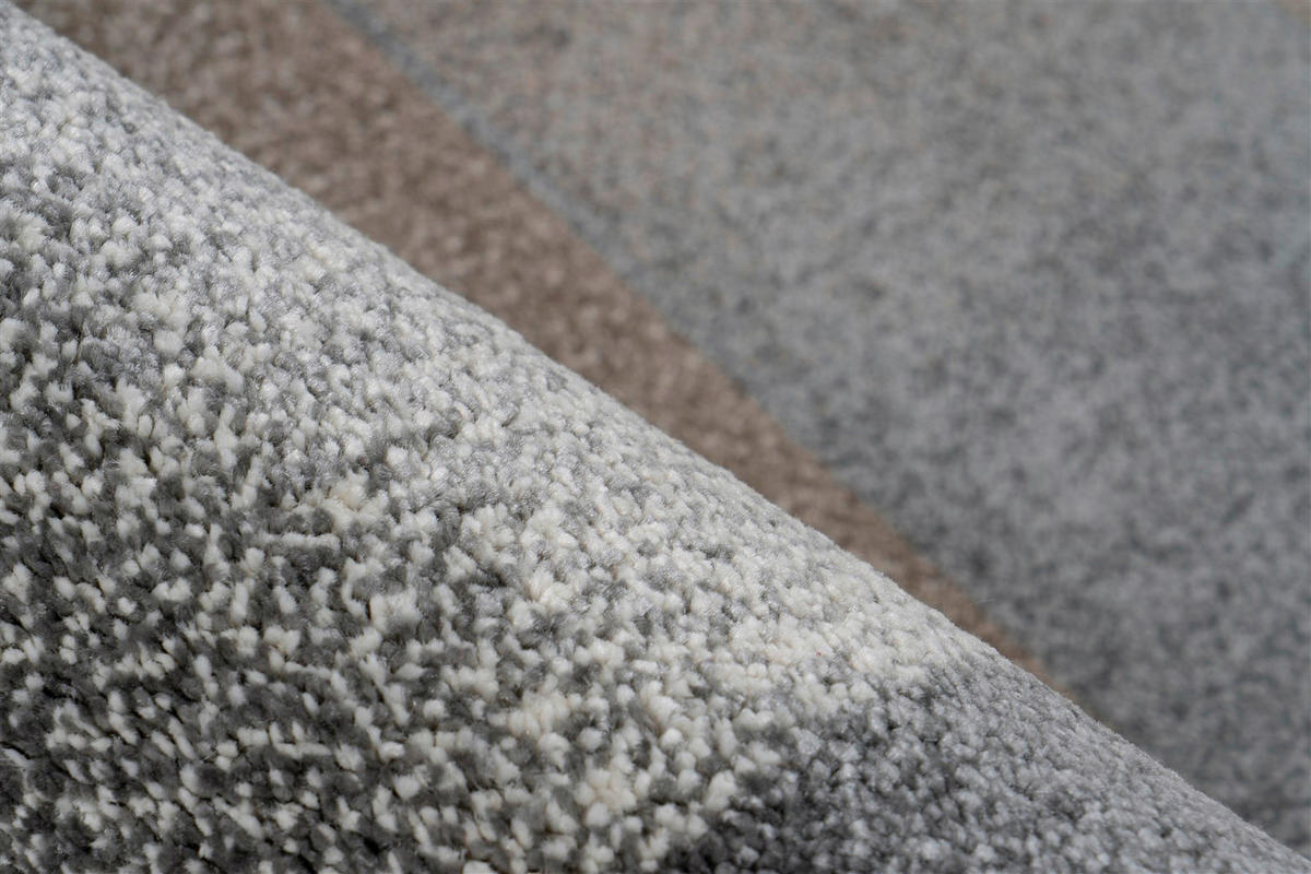Arte Espina Kurzflorteppich Broadway 300 grau B/L: ca. 80x150 cm Broadway 300 - braun/grau (80,00/150,00cm) - Arte Espina