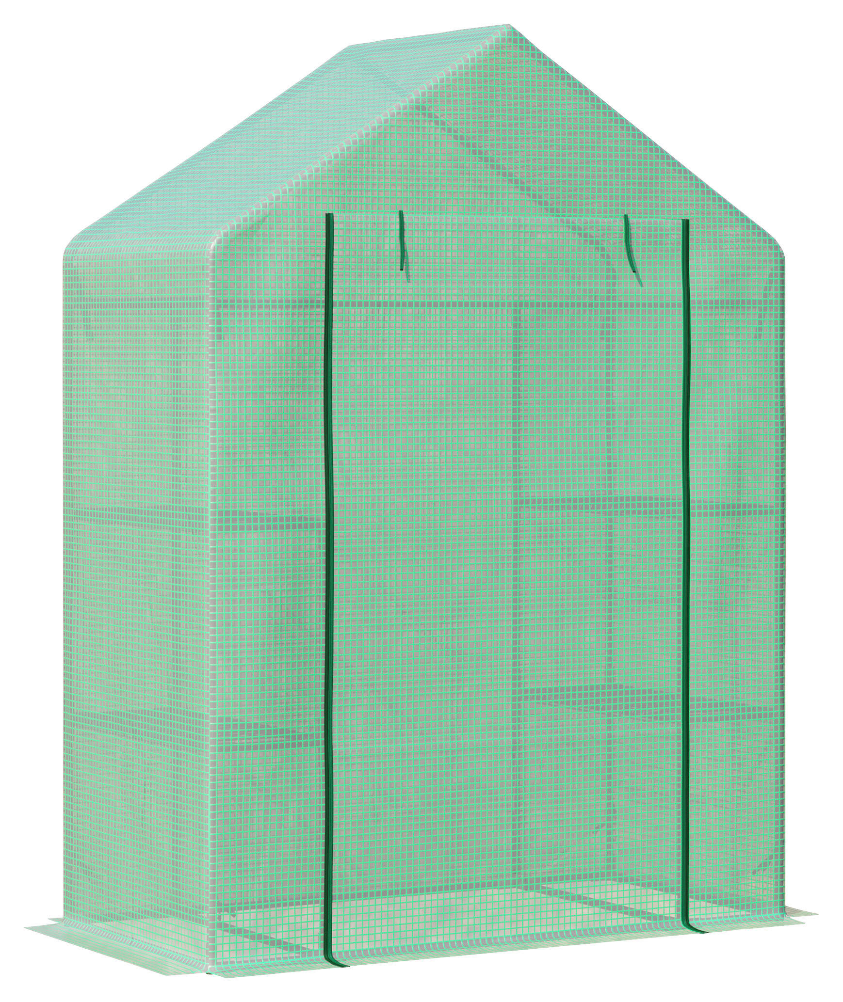 Outsunny Gewächshaus B/H/L: ca. 72x191x141 cm Gewächshaus - grün (141,00/72,00/191,00cm) - Outsunny